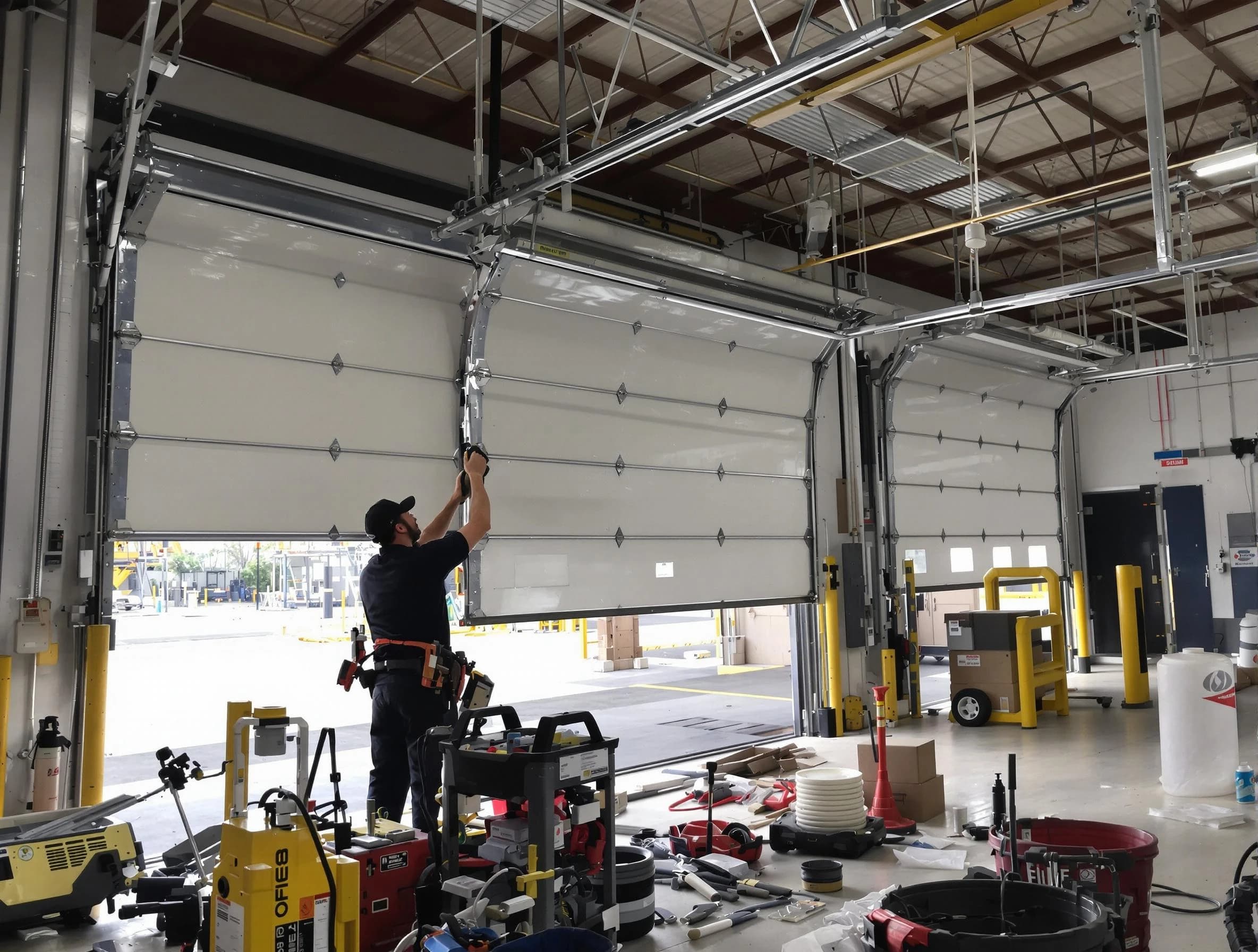 Pinson Garage Door Repair technician performing commercial garage door repair in Pinson