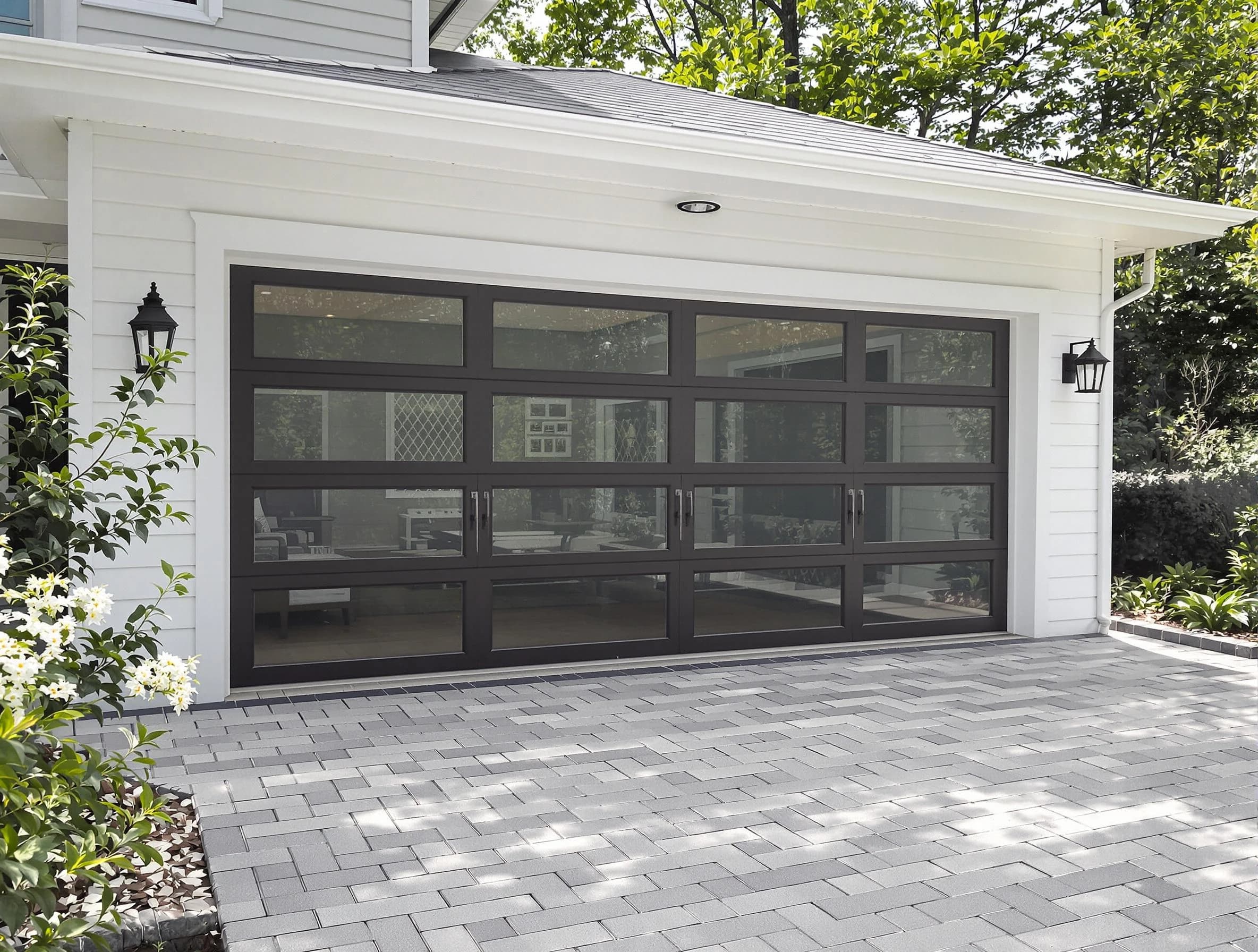 Pinson Garage Door Repair design specialist presenting custom garage door options to Pinson homeowner