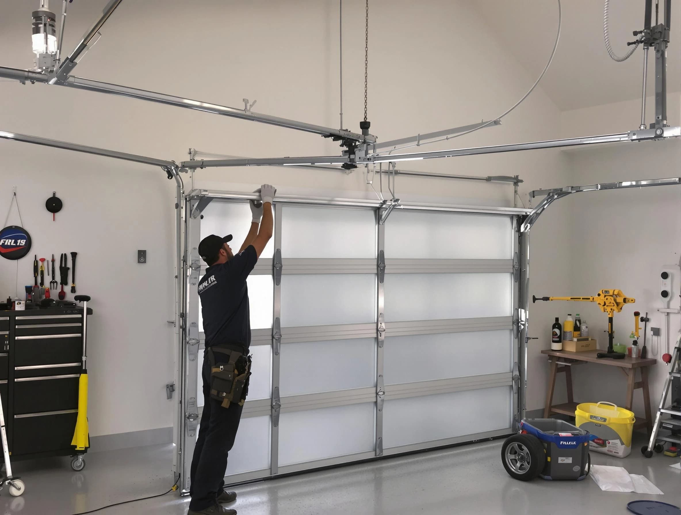 Pinson Garage Door Repair certified team performing precision garage door installation in Pinson