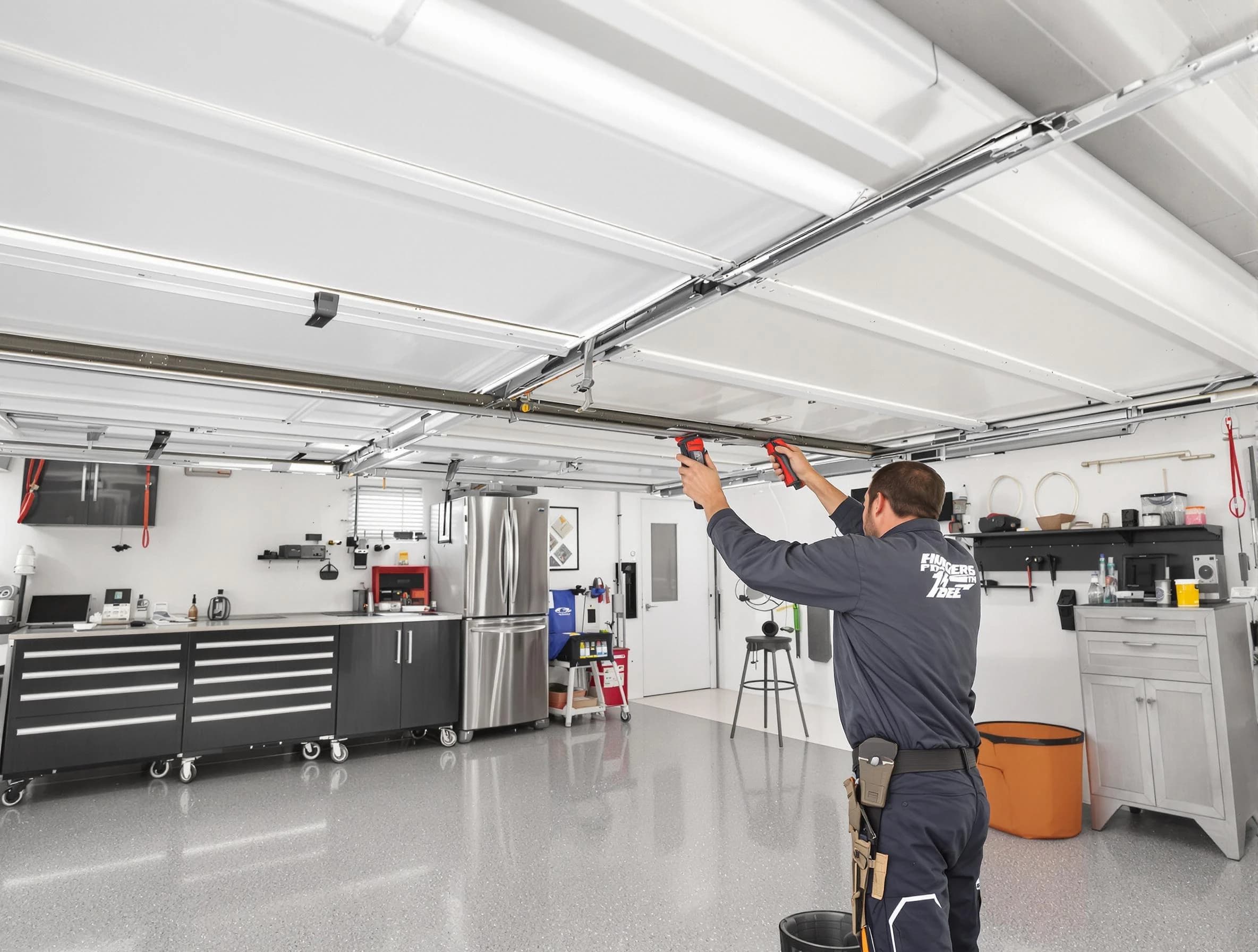 Overhead garage door repair service by Pinson Garage Door Repair in Pinson