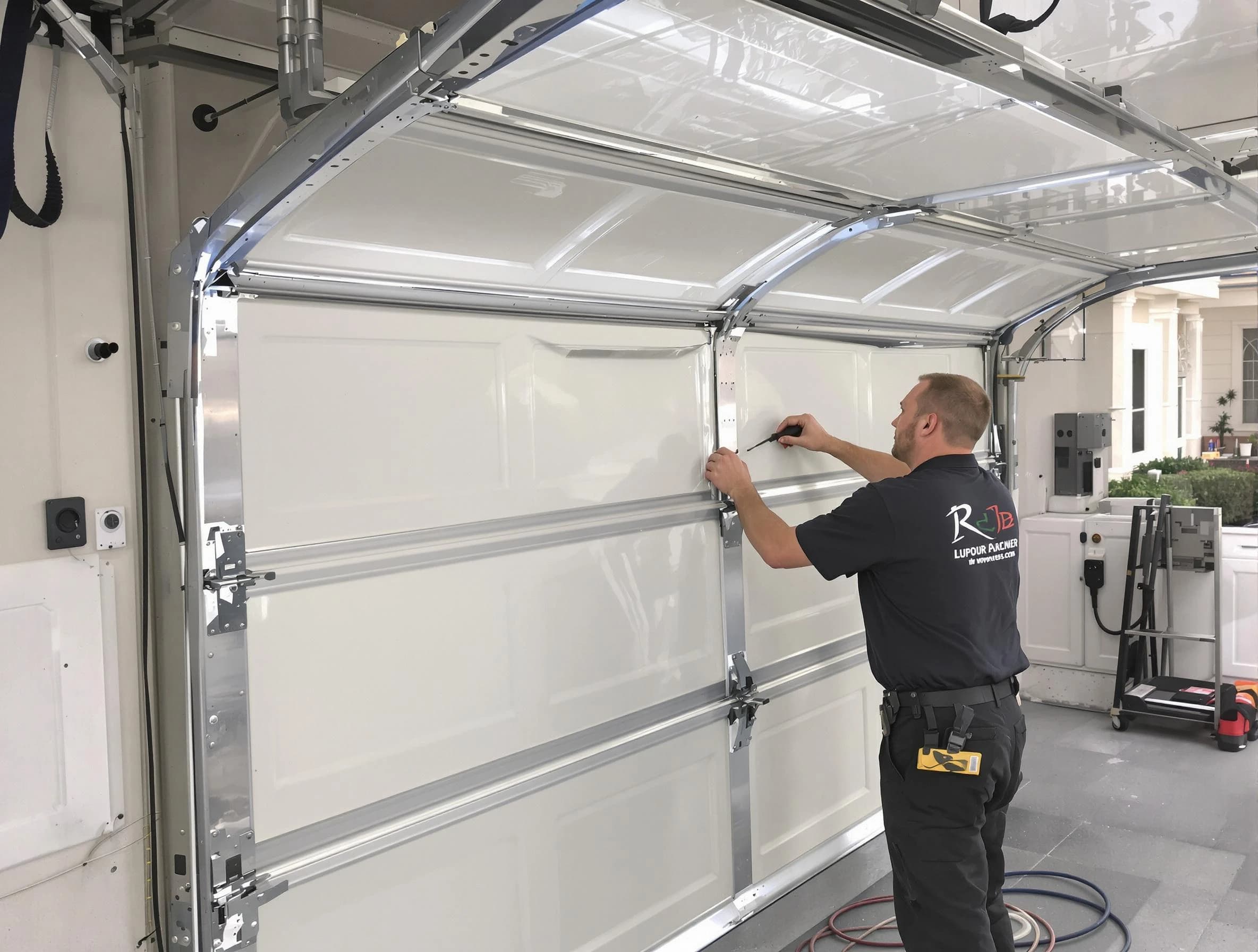 Pinson Garage Door Repair professional performing panel repair in Pinson
