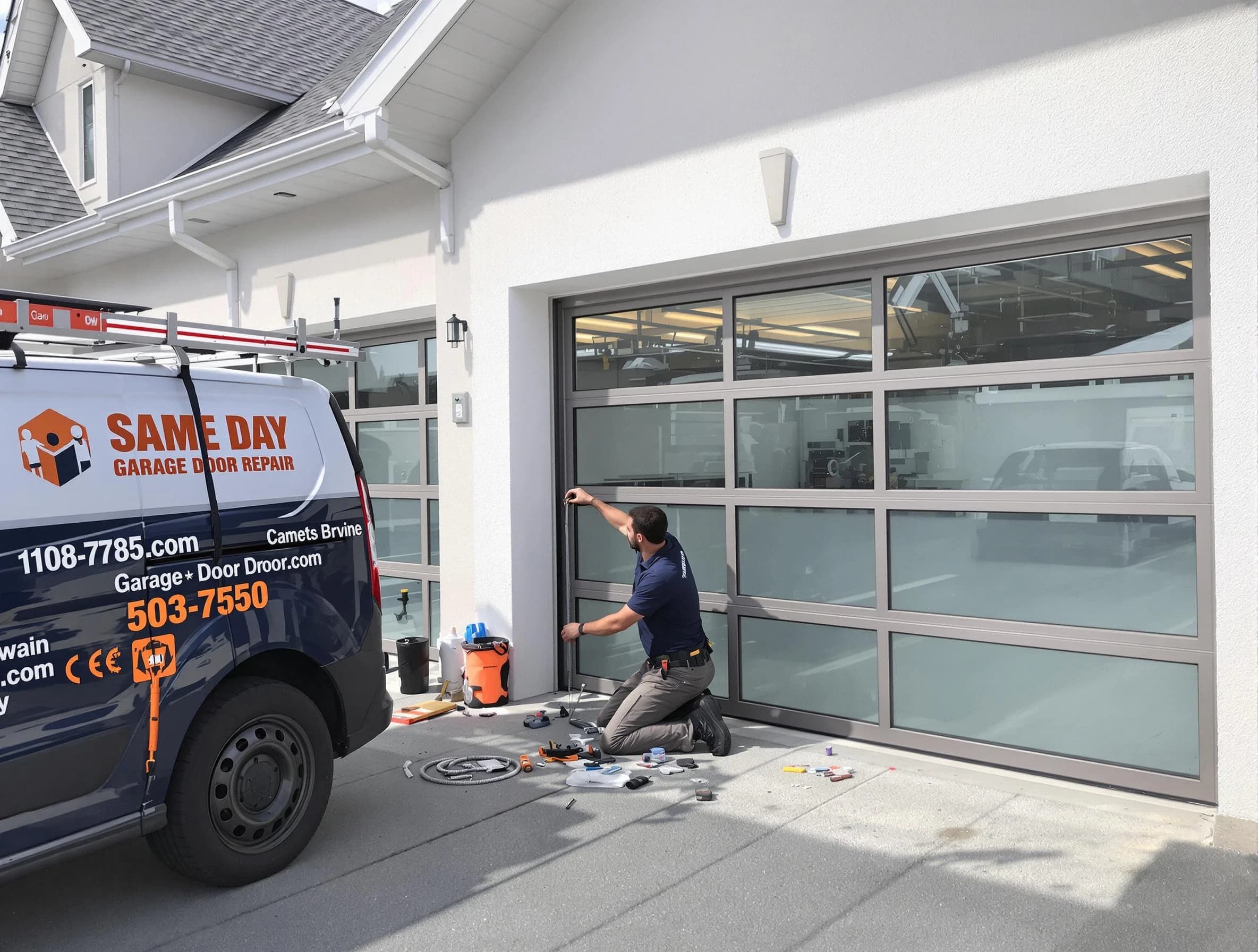 Same-day garage door repair service by Pinson Garage Door Repair in Pinson