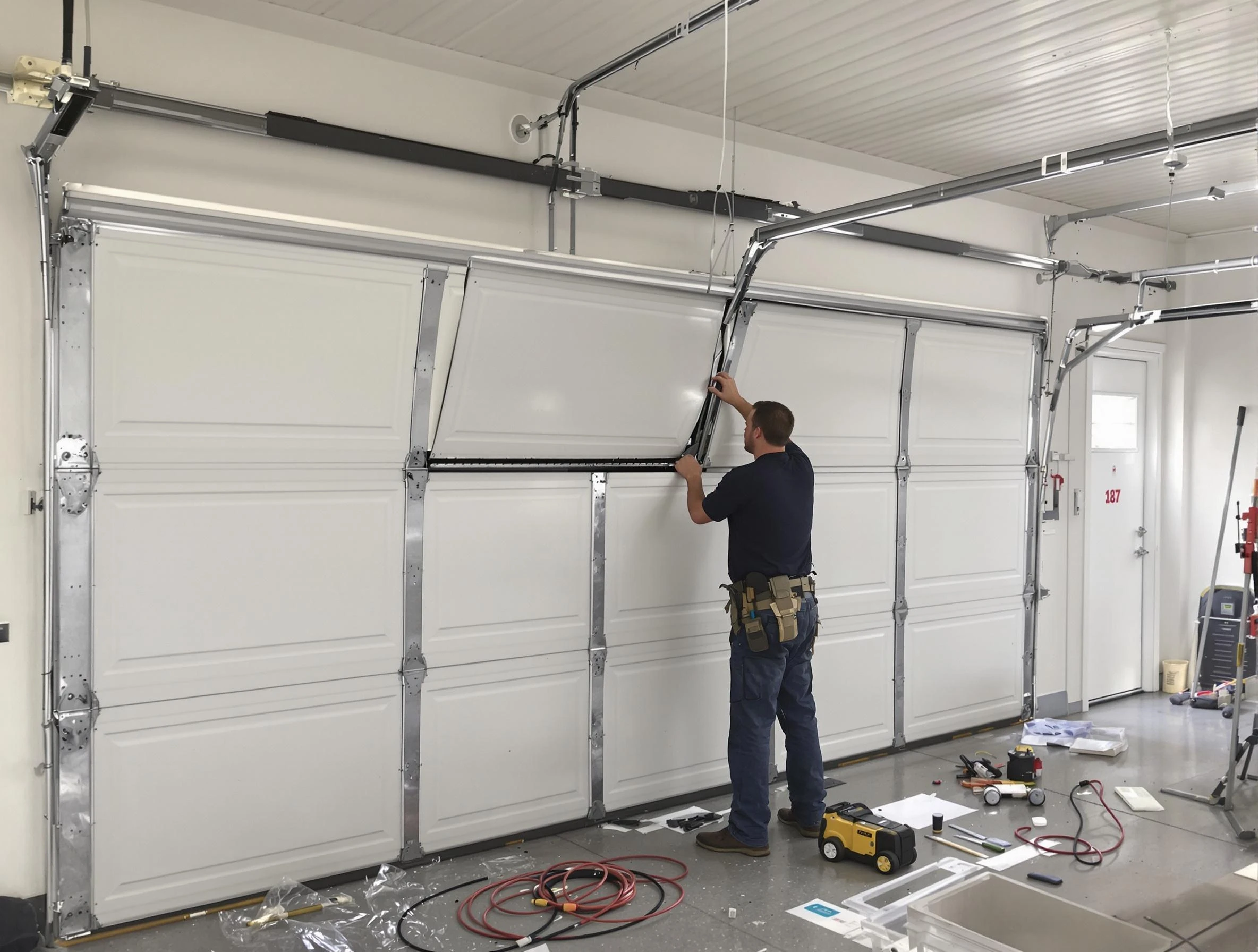 Garage Door Section Replacement in Pinson