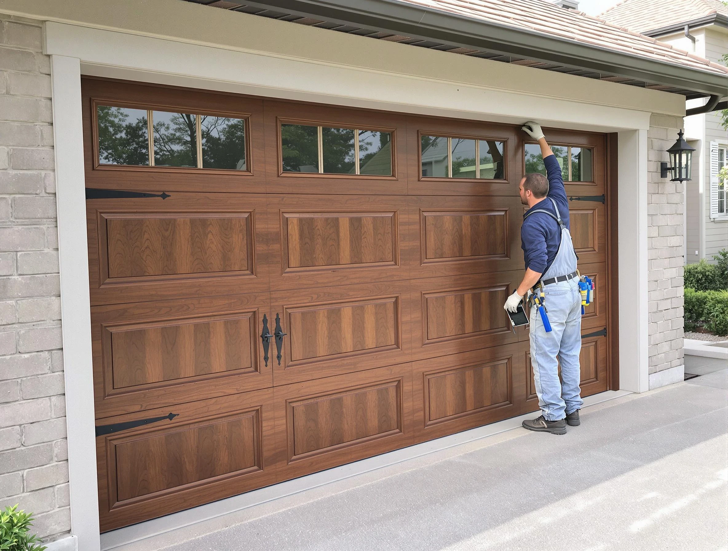 Custom garage door showcase by Pinson Garage Door Repair in Pinson