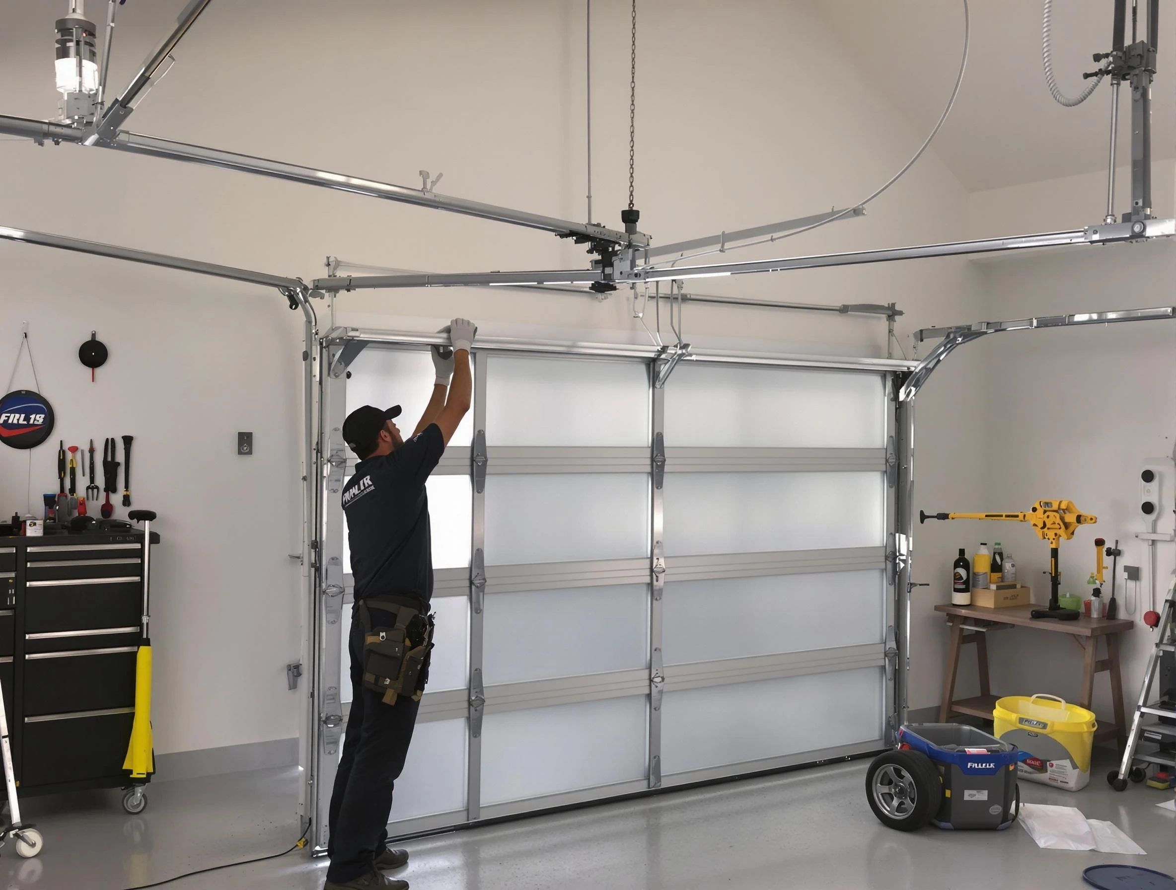 Pinson Garage Door Repair certified team performing precision garage door installation in Pinson