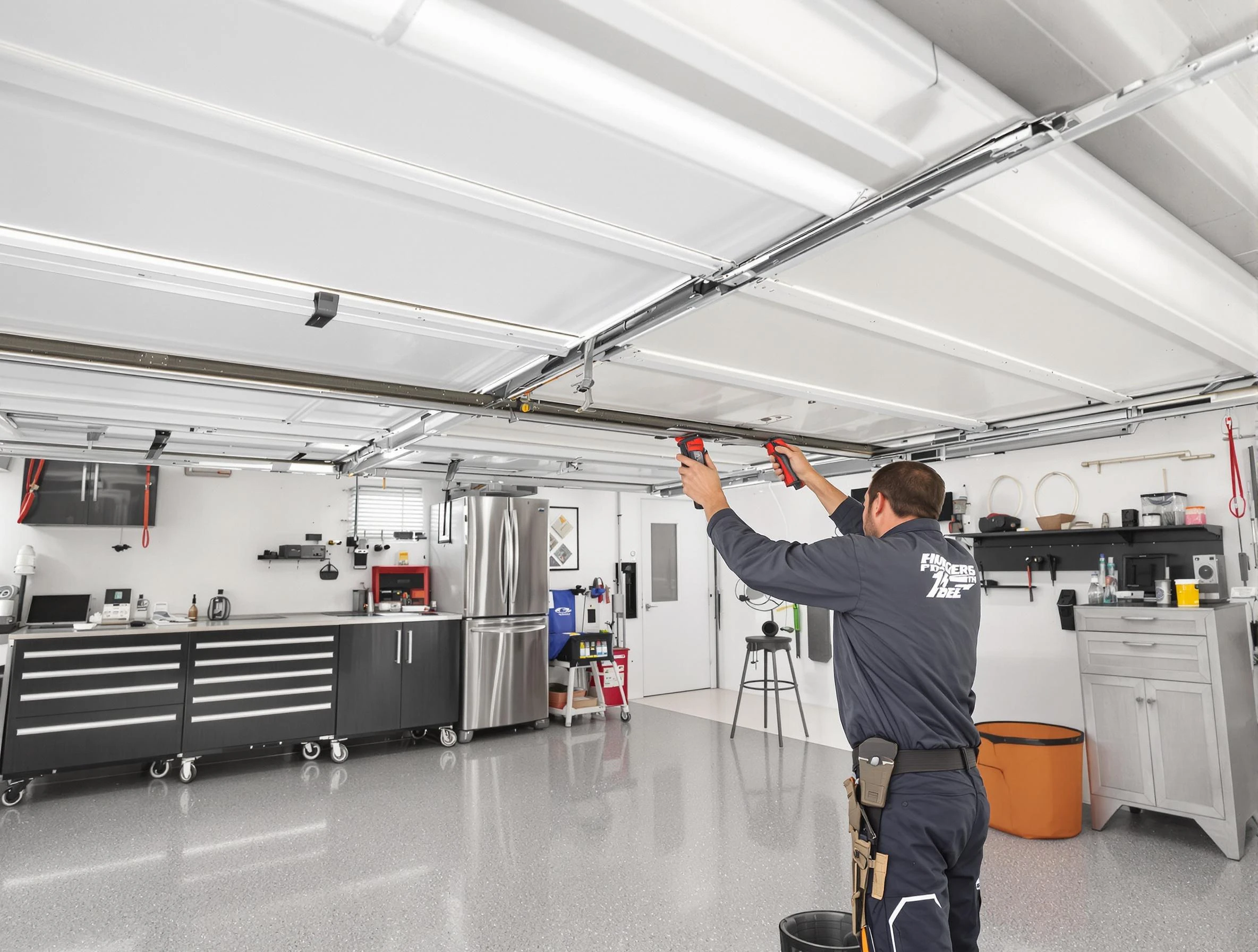 Overhead garage door repair service by Pinson Garage Door Repair in Pinson